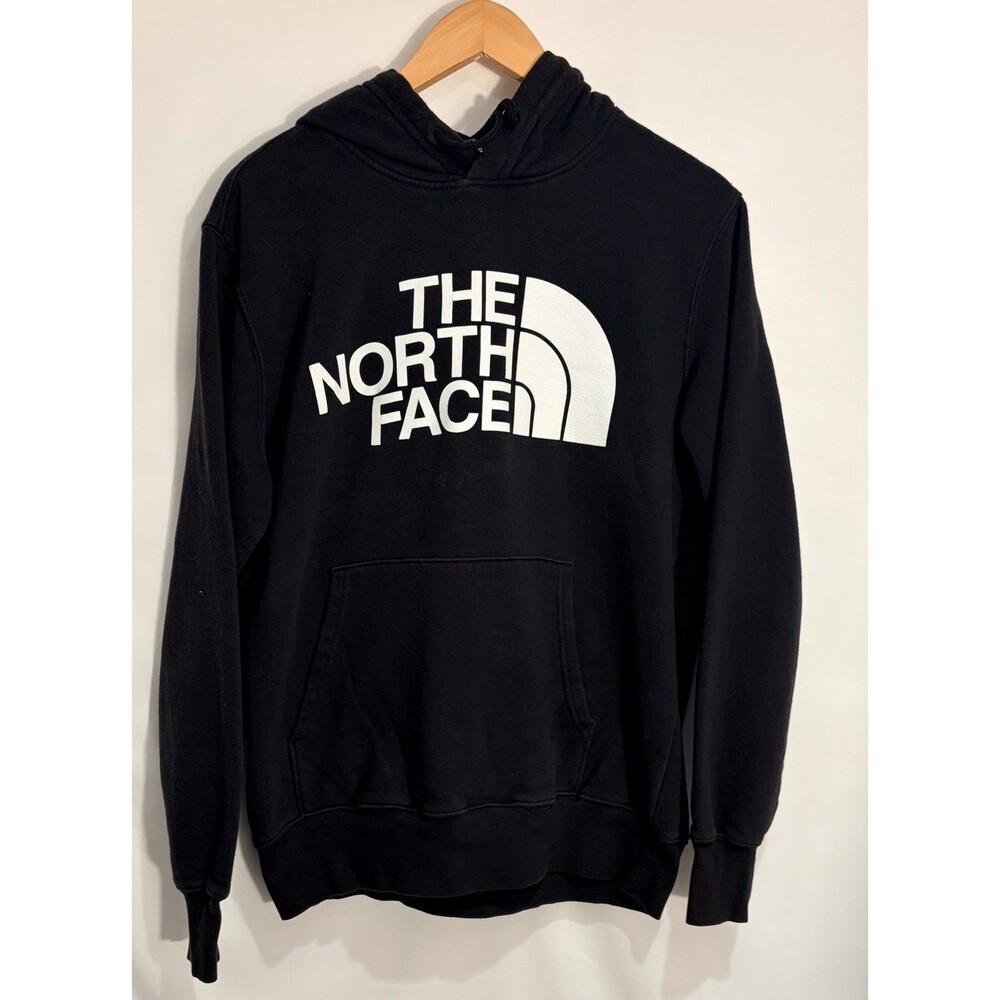 The North Face Men's Half Dome Logo Hoodie Black Size M Pullover Sweatshirt